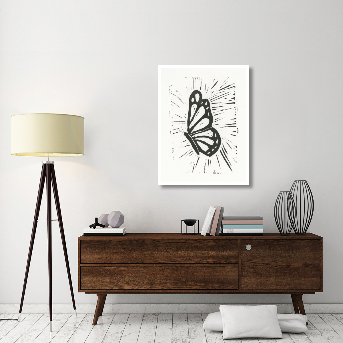 Butterfly Element I -Paper Art-32&quotx42"