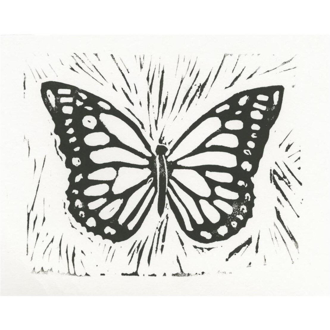 Butterfly Element II -Paper Art-26&quotx22"