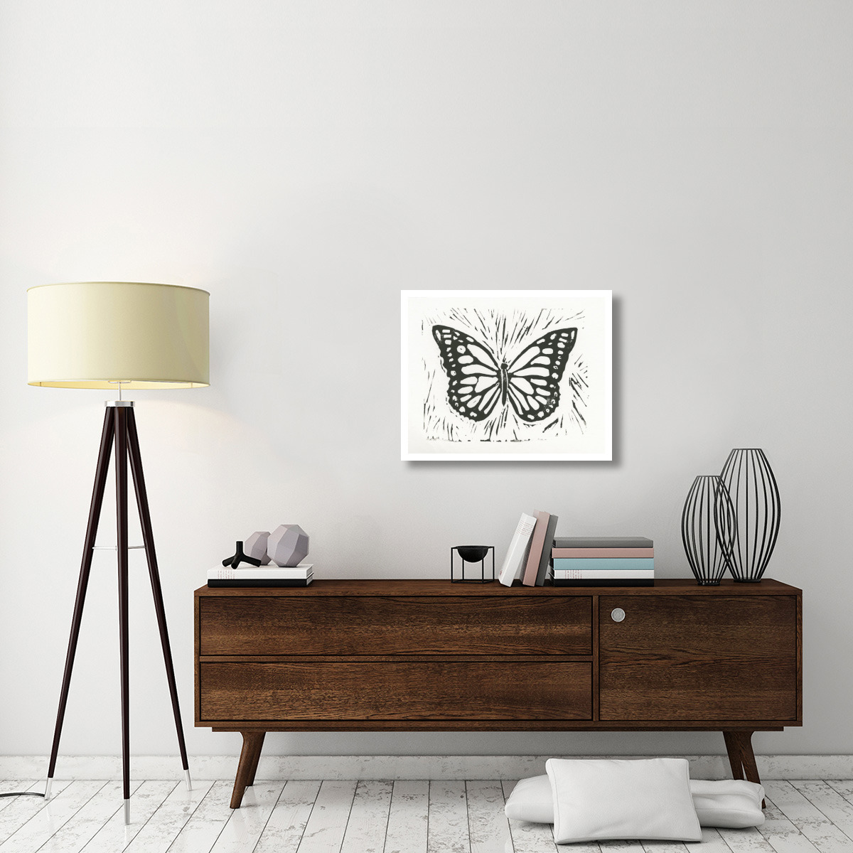 Butterfly Element II -Paper Art-30&quotx24"