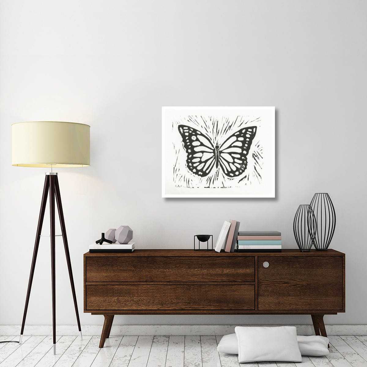 Butterfly Element II -Paper Art-37&quotx30"