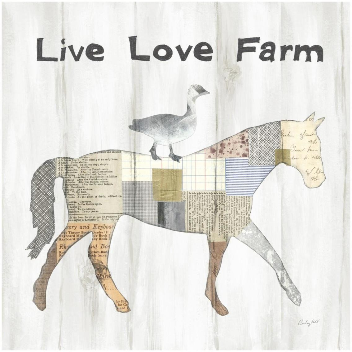 Farm Family V -Paper Art-32&quotx32"