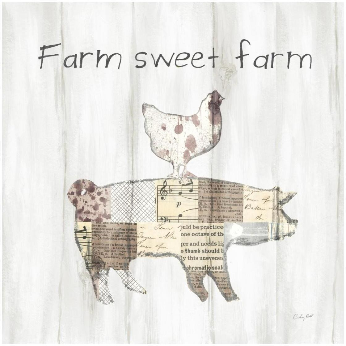 Farm Family VII -Paper Art-26&quotx26"