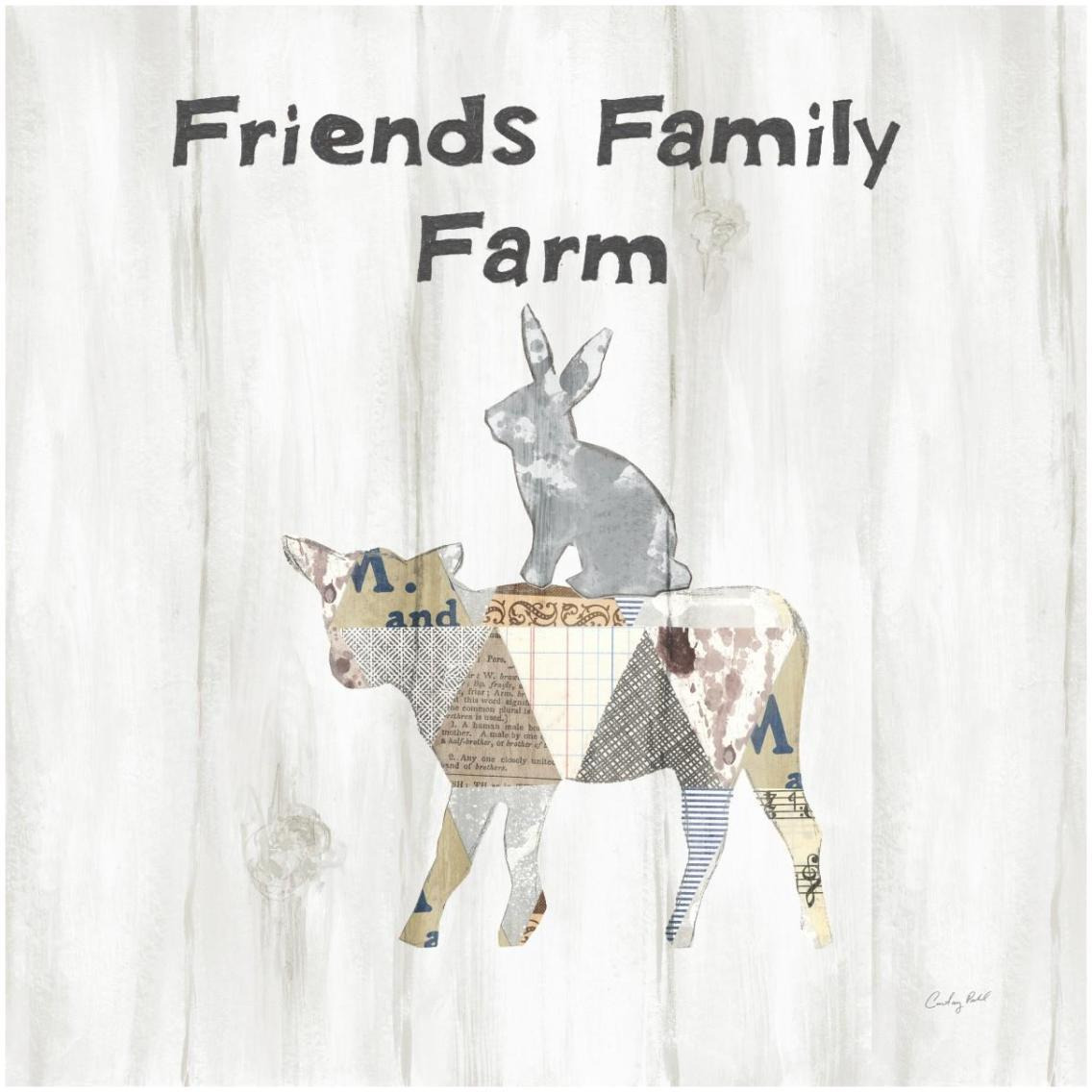 Farm Family VIII -Paper Art-32&quotx32"