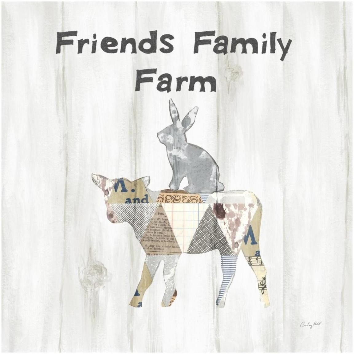 Farm Family VIII -Paper Art-42&quotx42"