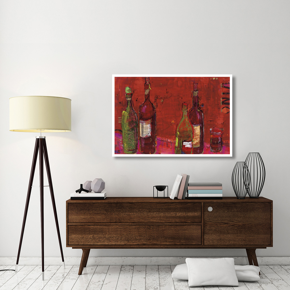 Vino Rojo -Paper Art-50&quotx34"