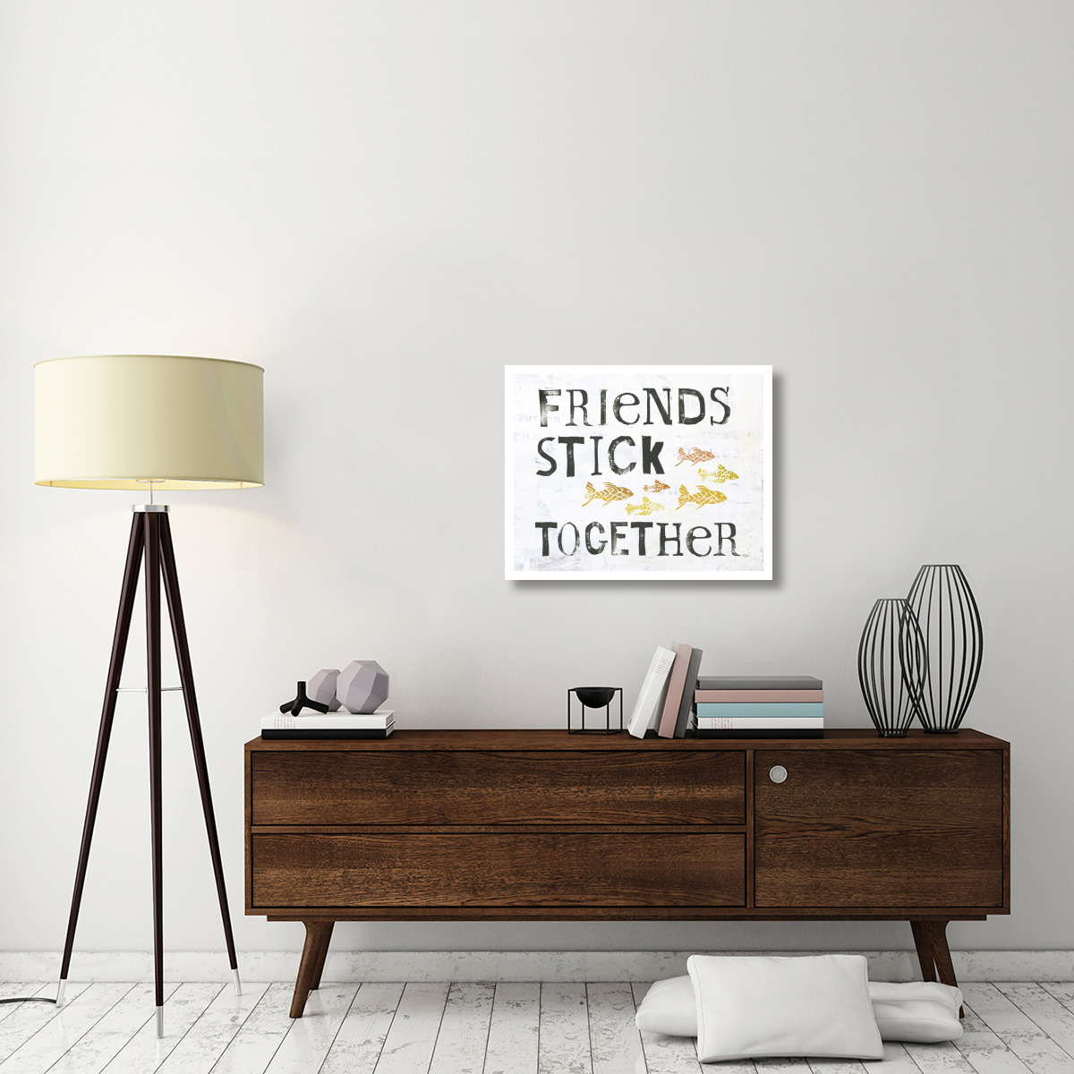 Friends Stick Together -Paper Art-30&quotx24"