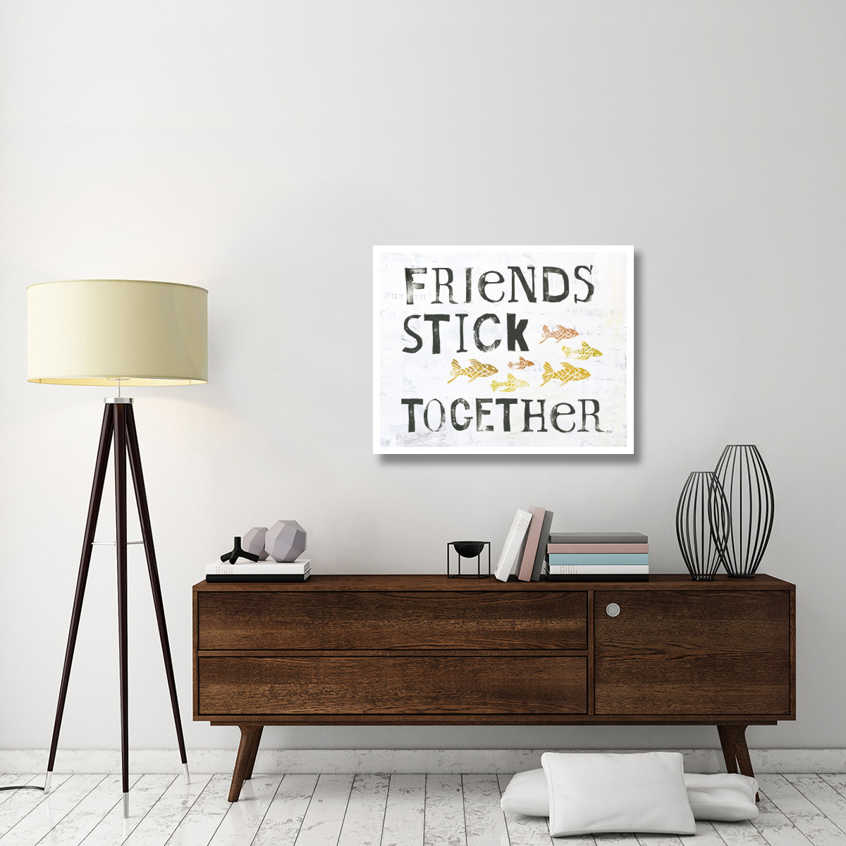 Friends Stick Together -Paper Art-37&quotx30"