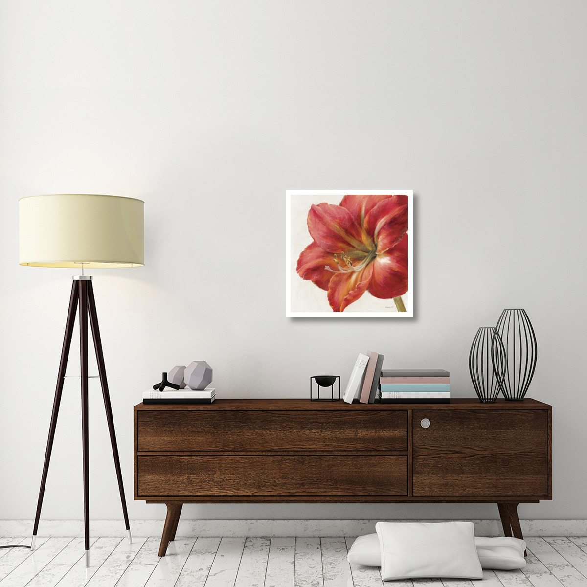 Vivid Amaryllis -Paper Art-26&quotx26"