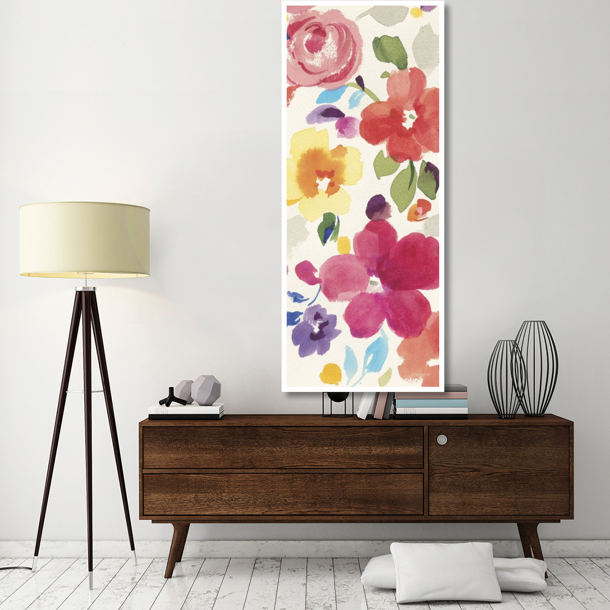 Popping Florals II -Paper Art-32&quotx77"