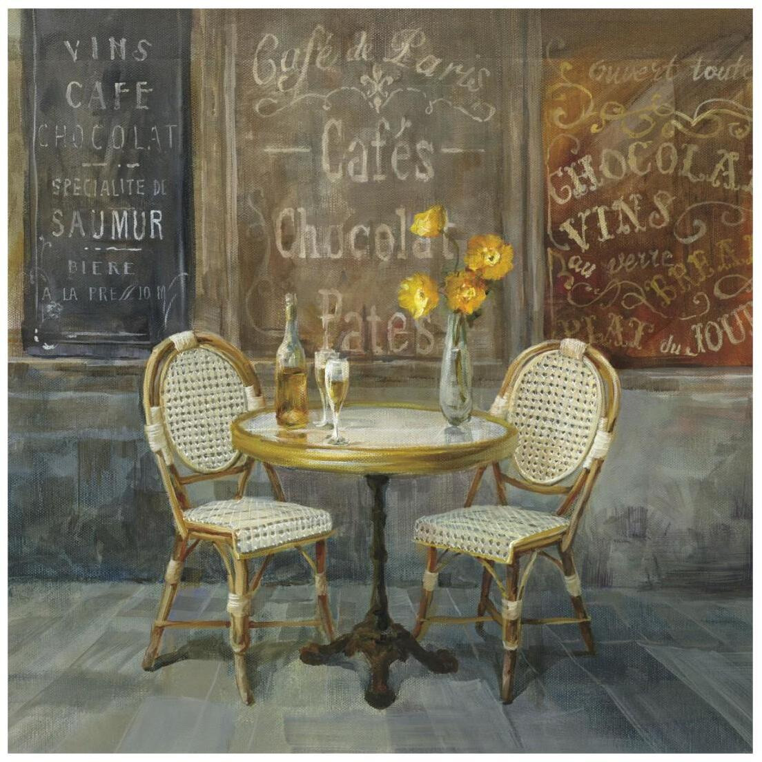 French Cafe -Paper Art-20&quotx20"