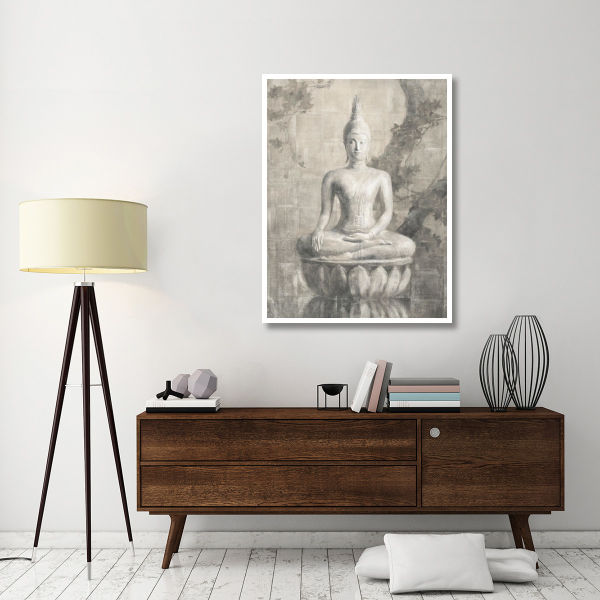 Buddha Neutral -Paper Art-38&quotx50"