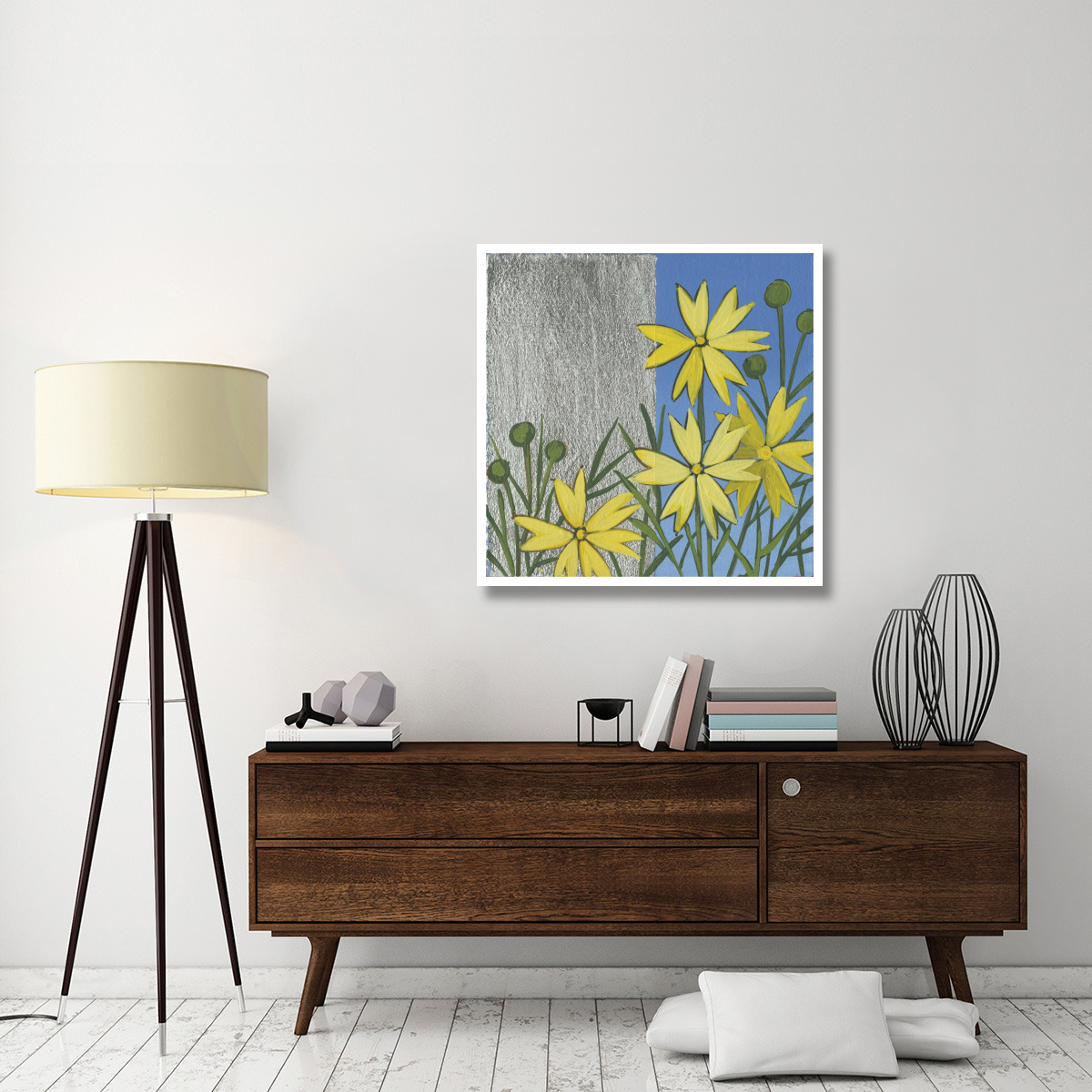 Coreopsis I -Paper Art-38&quotx38"