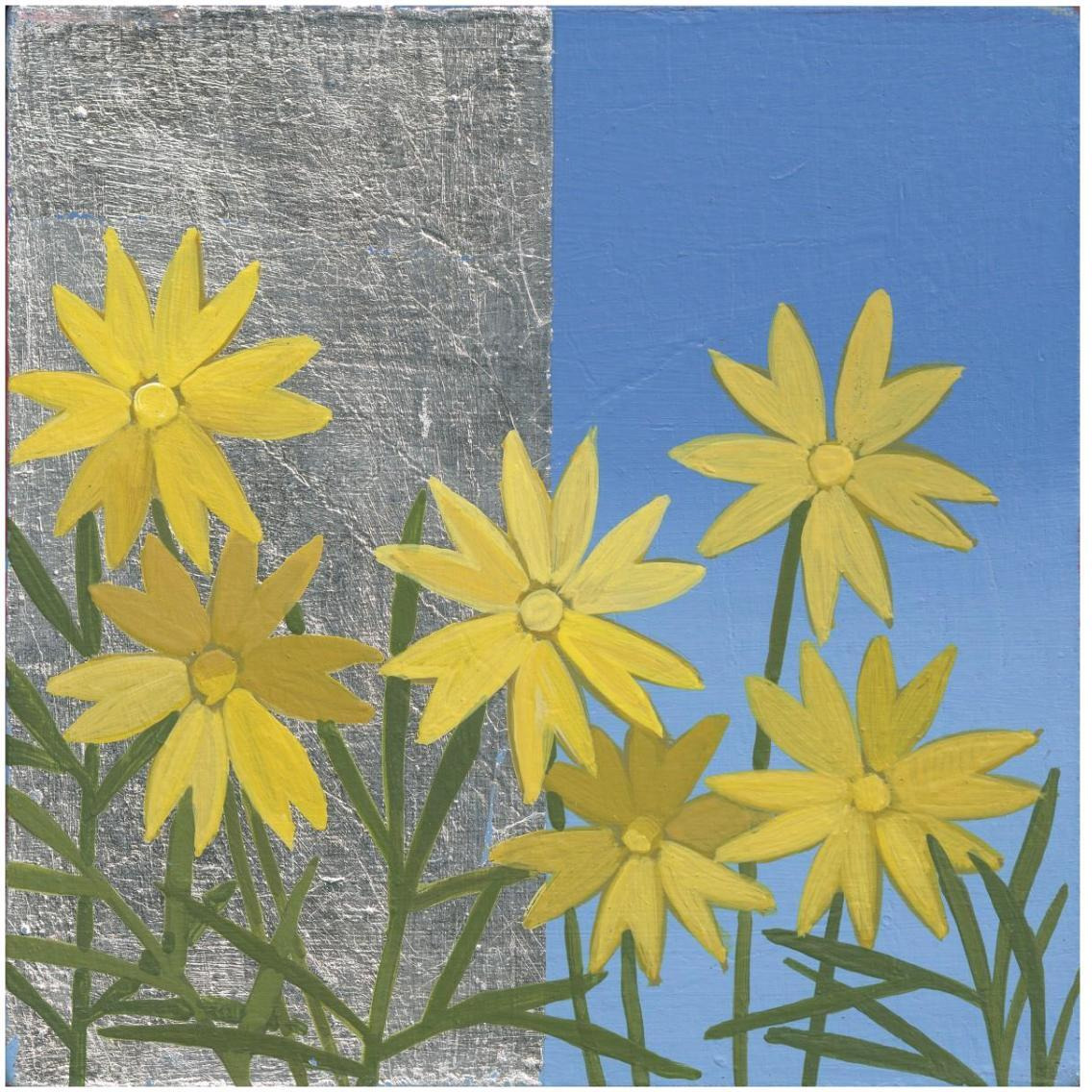 Coreopsis II -Paper Art-32&quotx32"