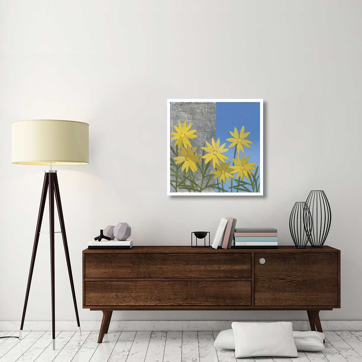 Coreopsis II -Paper Art-32&quotx32"