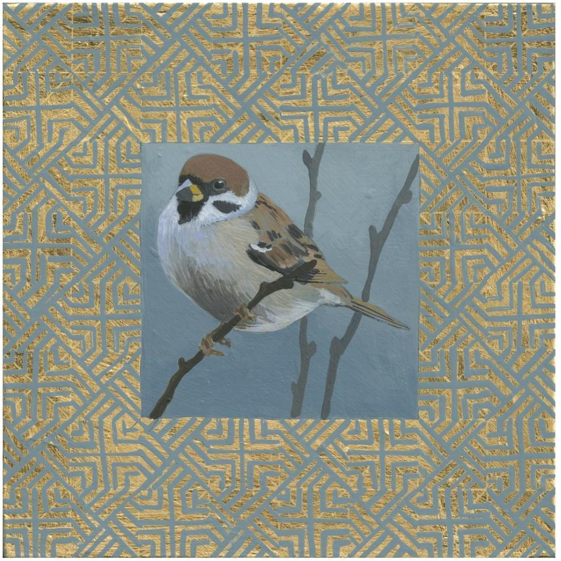 The Sparrow -Paper Art-32&quotx32"