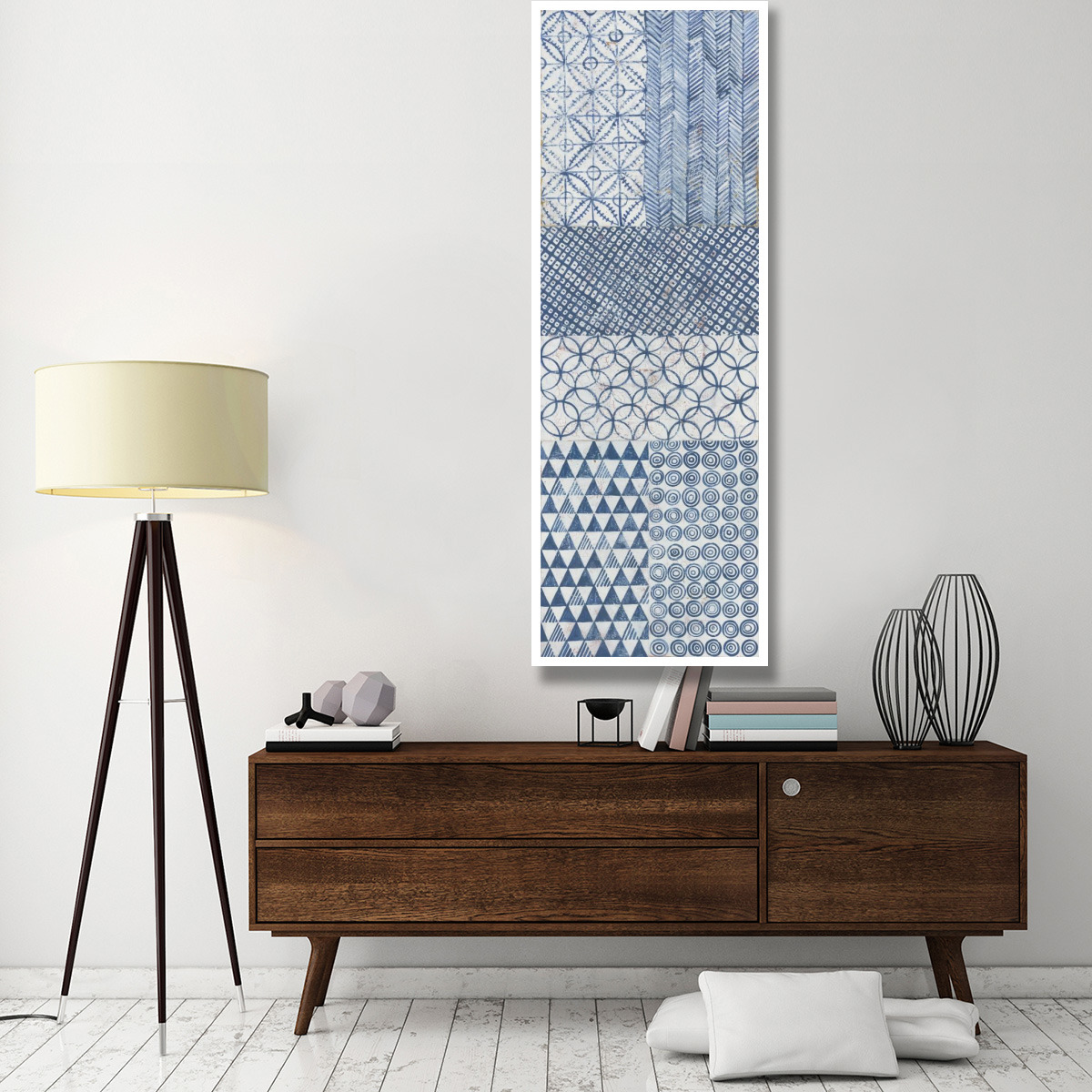 Maki Tile Panel I -Paper Art-26&quotx74"