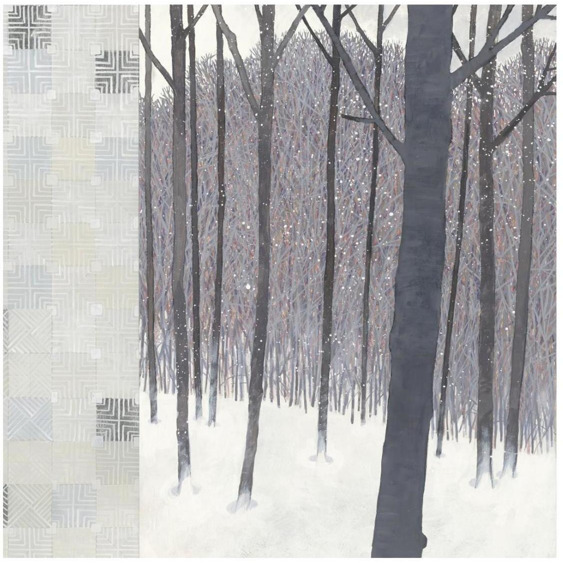 Winters End Flurries -Paper Art-26&quotx26"