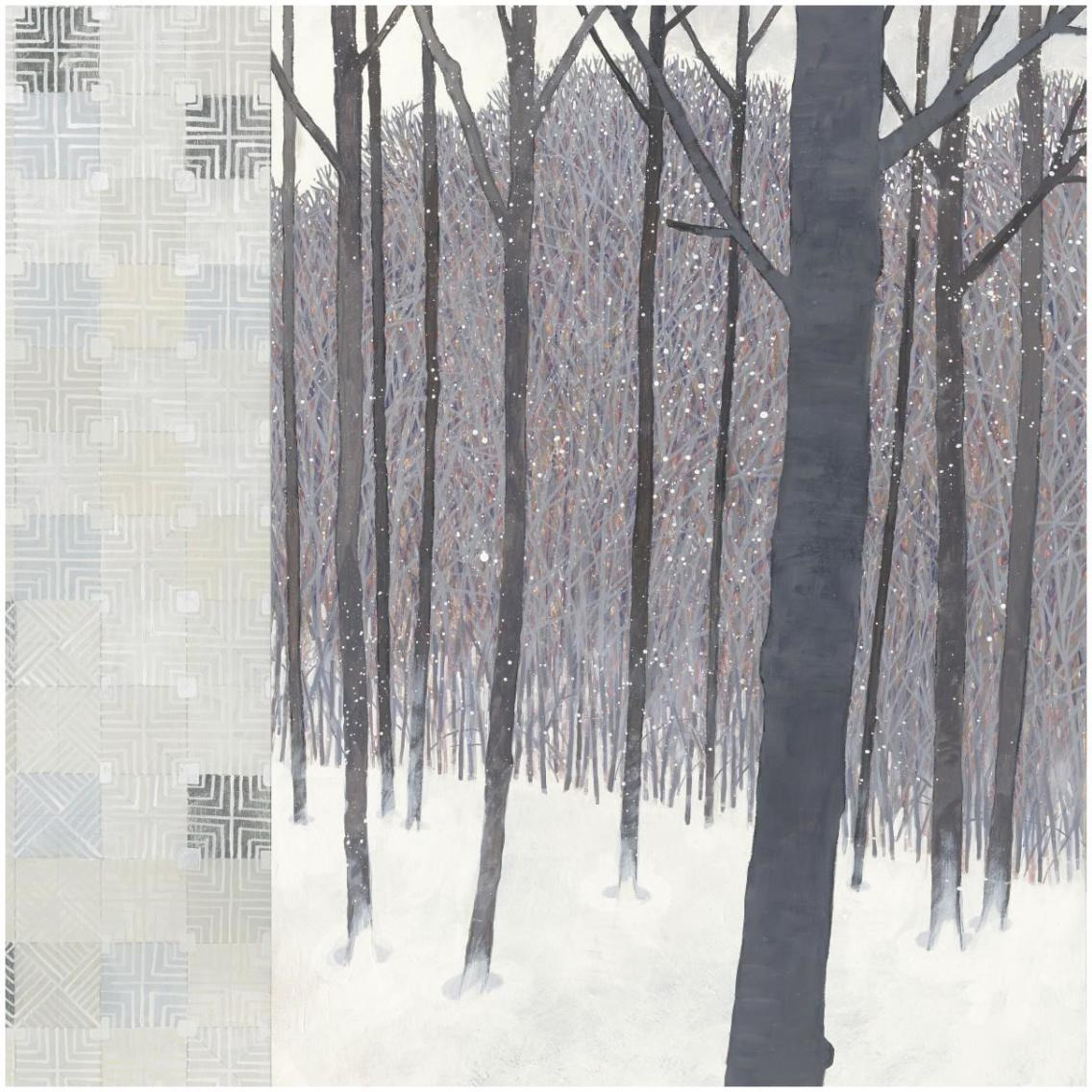 Winters End Flurries -Paper Art-32&quotx32"