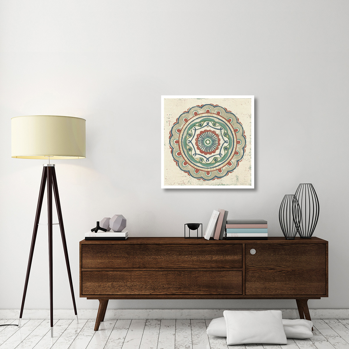 Lakai Circle III Neutral -Paper Art-32&quotx32"