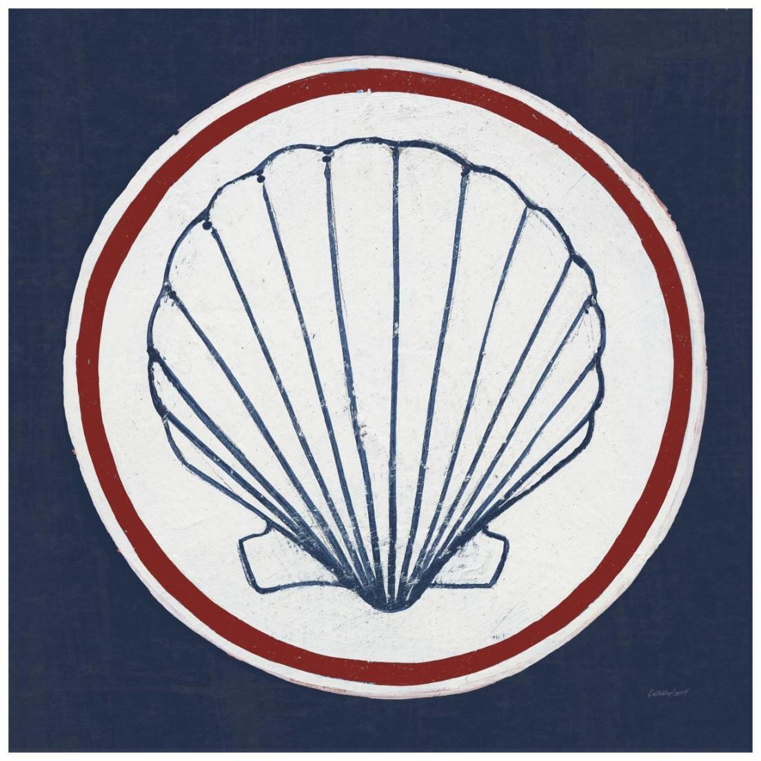 Summer Shells II Nautical -Paper Art-20&quotx20"