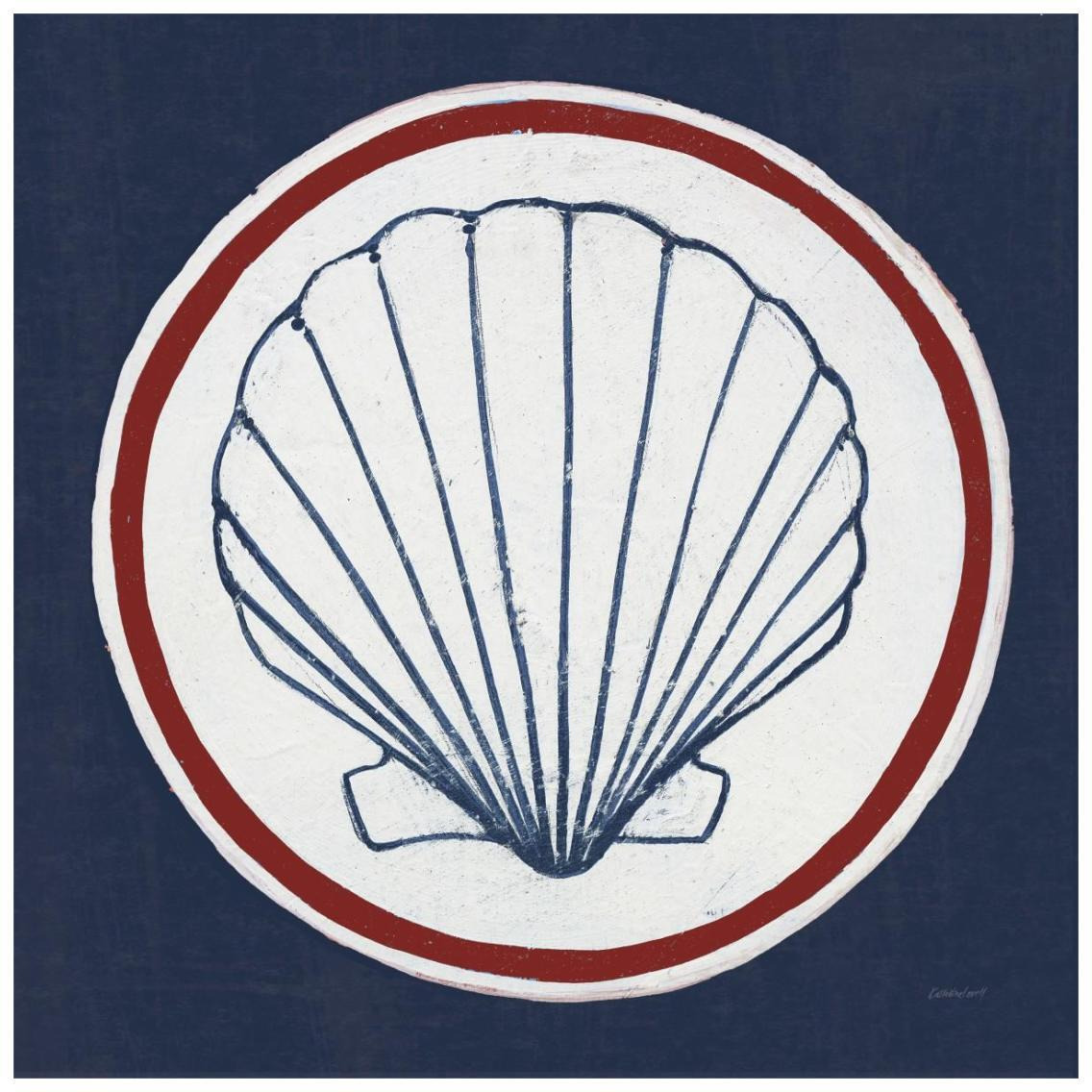 Summer Shells II Nautical -Paper Art-26&quotx26"