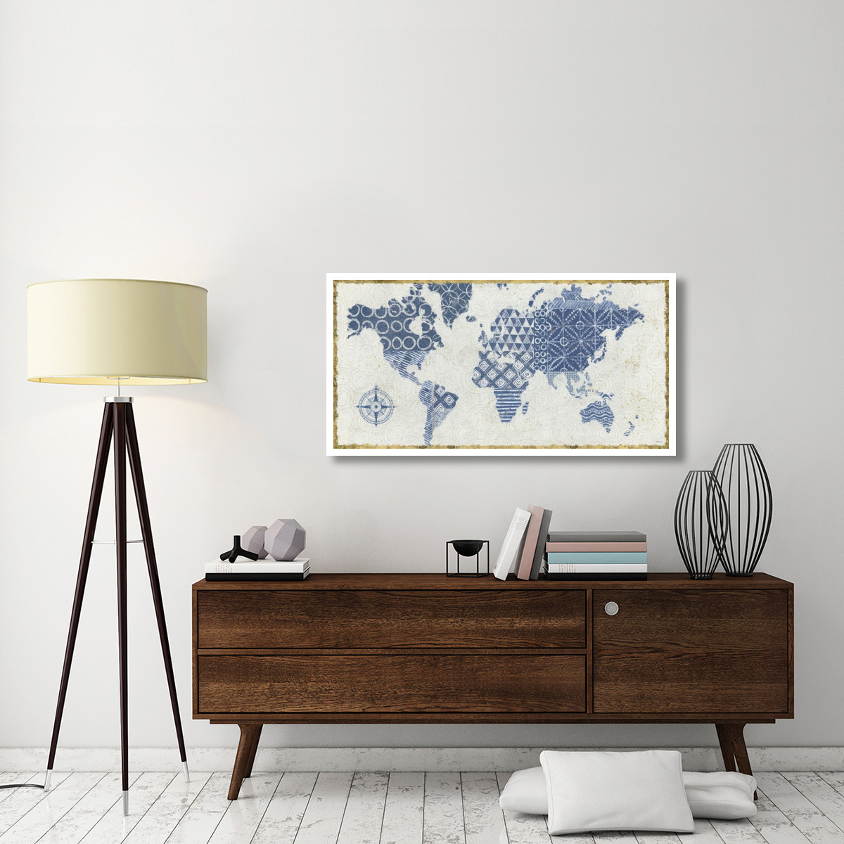 Indigo Gild Map Maki -Paper Art-50&quotx26"