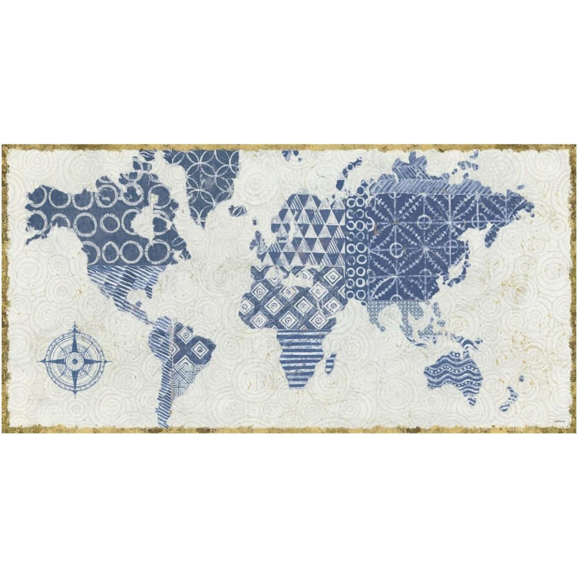 Indigo Gild Map Maki -Paper Art-62&quotx32"