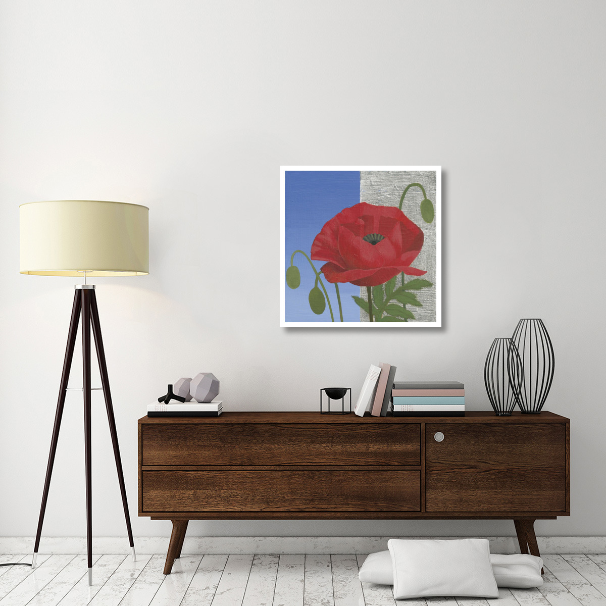 Poppy -Paper Art-32&quotx32"