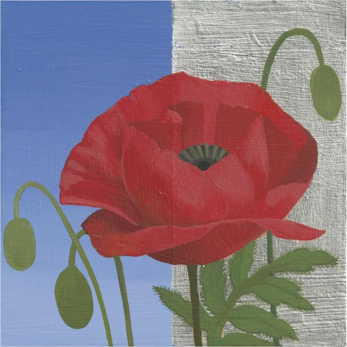 Poppy -Paper Art-38&quotx38"