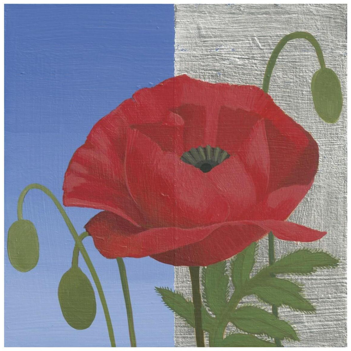 Poppy -Paper Art-42&quotx42"