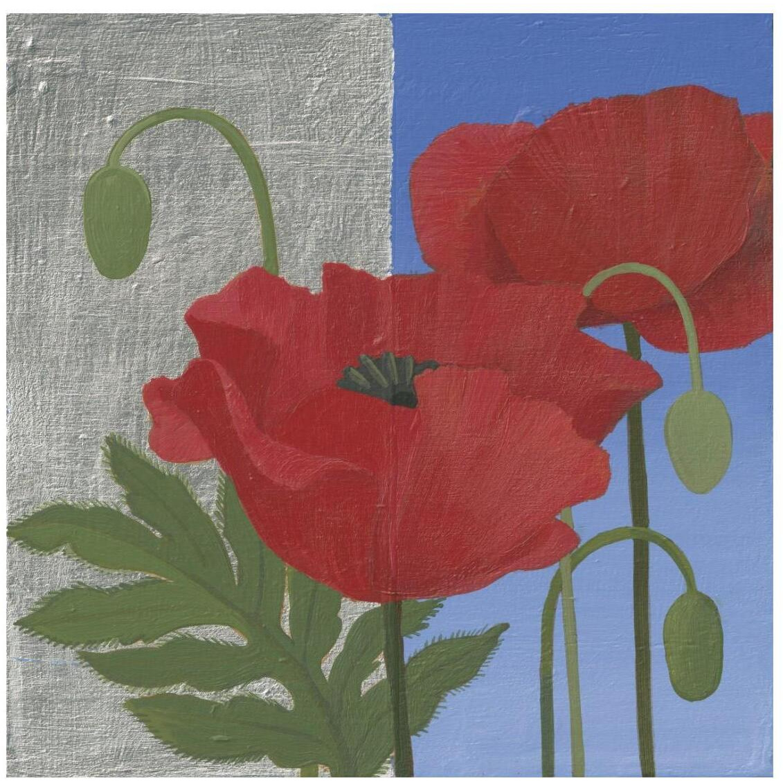 More Poppies -Paper Art-26&quotx26"