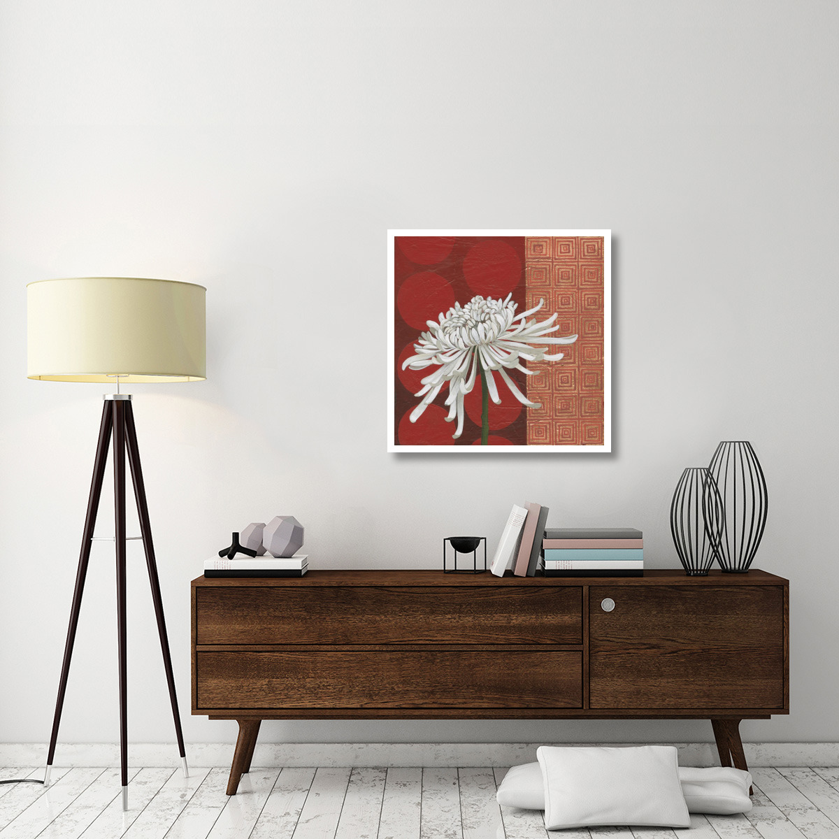 Morning Chrysanthemum II -Paper Art-32&quotx32"