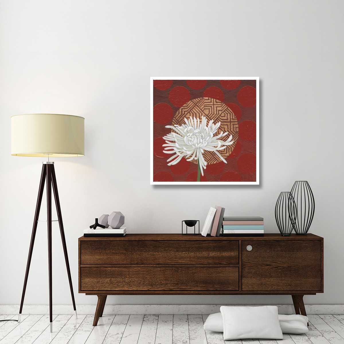 Morning Chrysanthemum IV -Paper Art-38&quotx38"