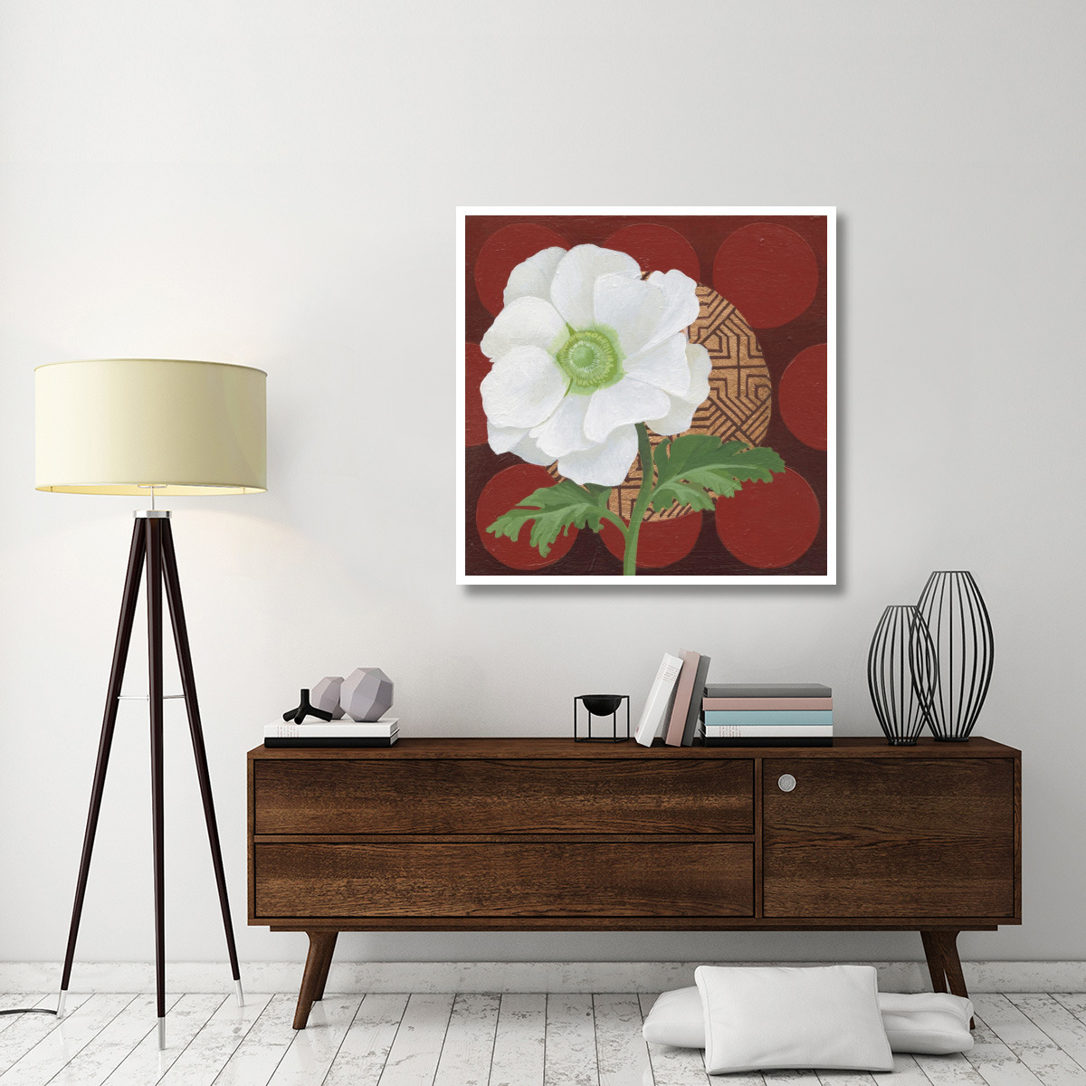 Morning Anemone -Paper Art-42&quotx42"