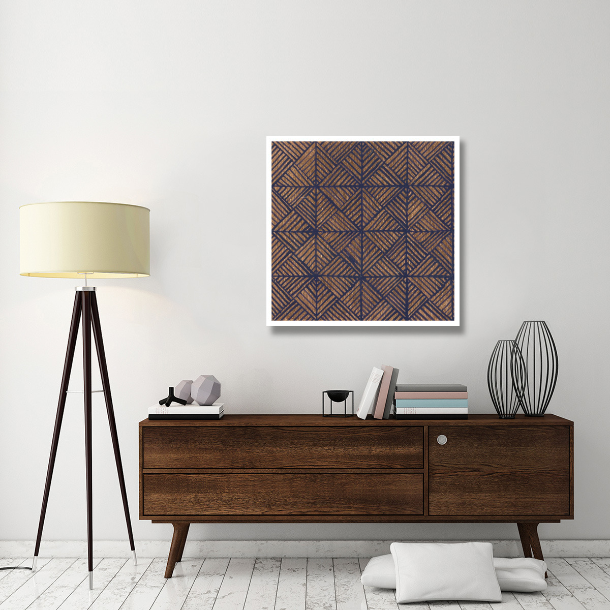 Copper Pattern II -Paper Art-38&quotx38"