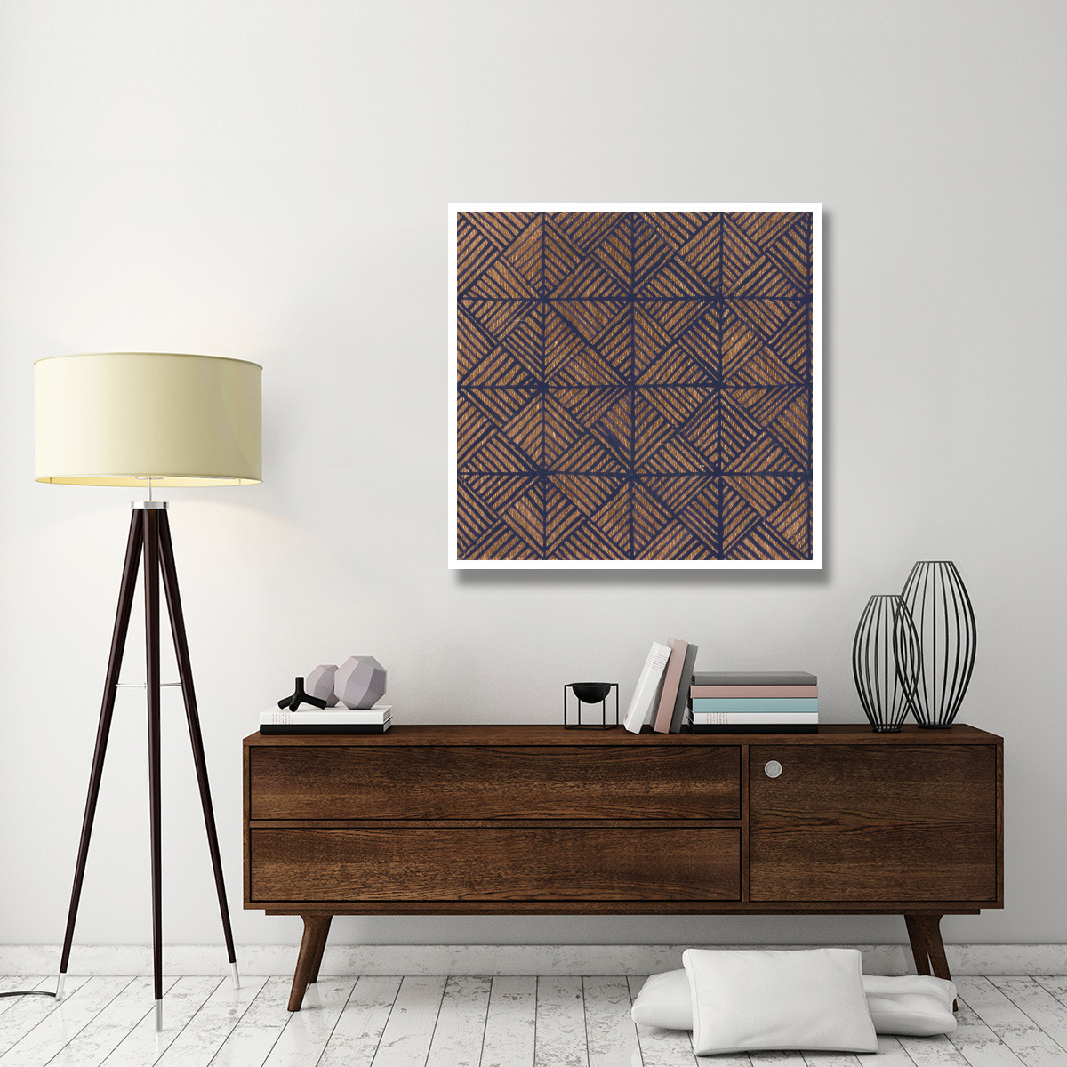 Copper Pattern II -Paper Art-42&quotx42"