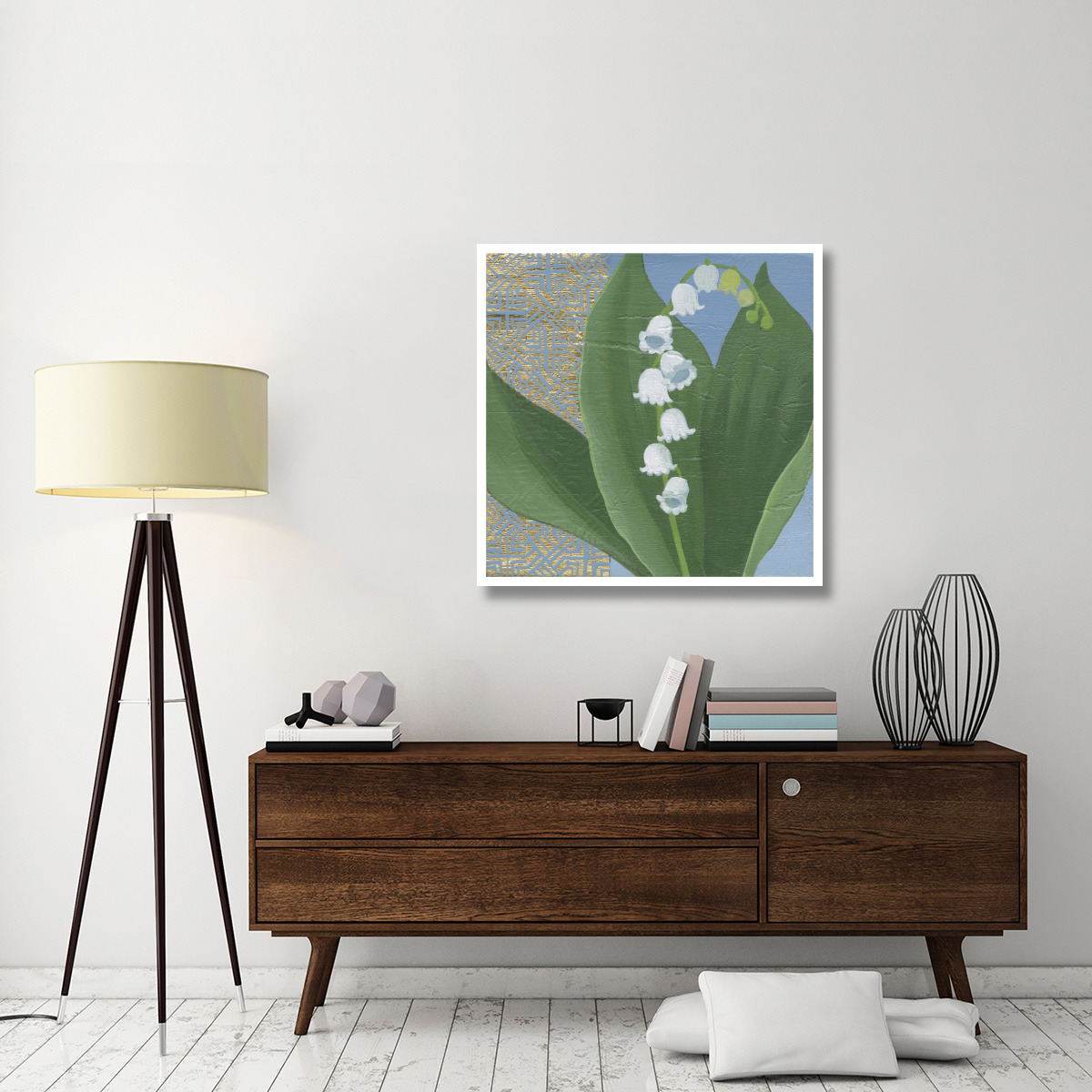 Lilies of the Valley I -Paper Art-38&quotx38"