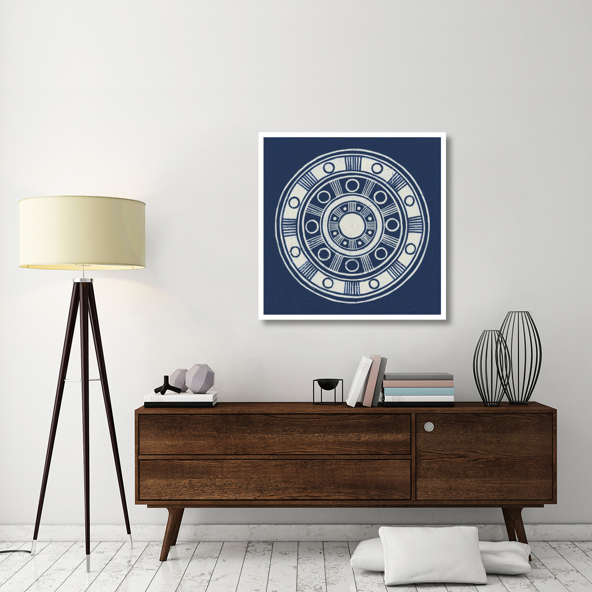 Seville II Dark Blue FB -Paper Art-38&quotx38"