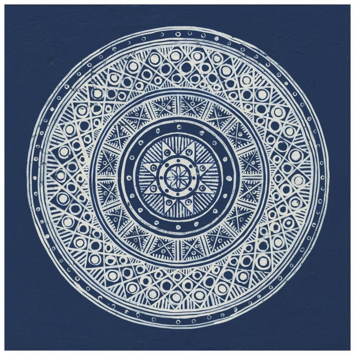 Seville IV Dark Blue FB -Paper Art-26&quotx26"