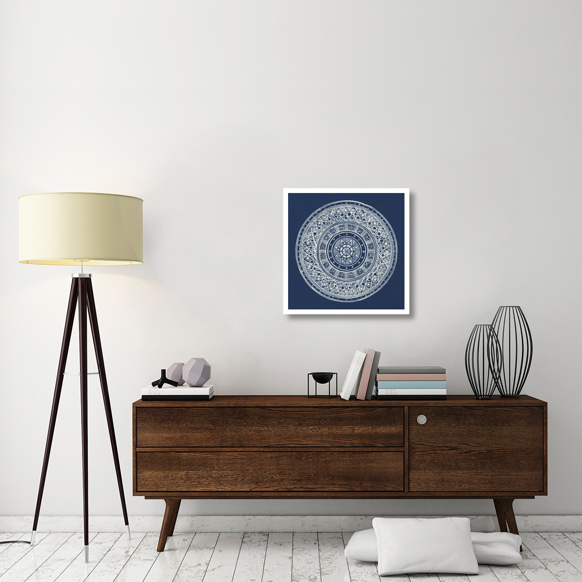 Seville IV Dark Blue FB -Paper Art-26&quotx26"