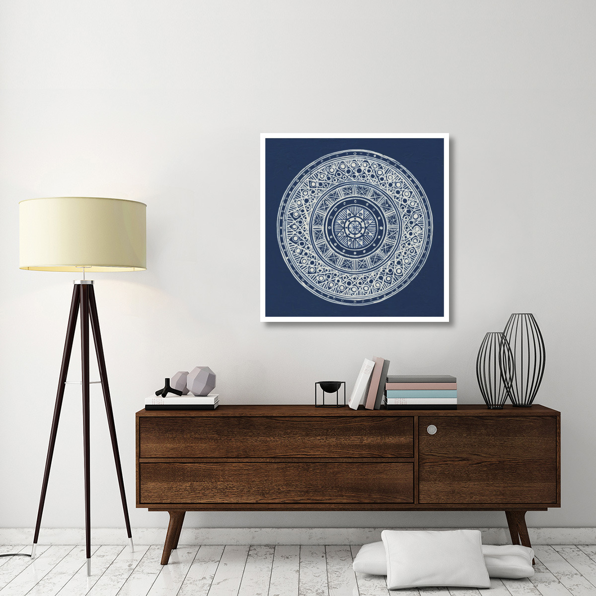 Seville IV Dark Blue FB -Paper Art-38&quotx38"