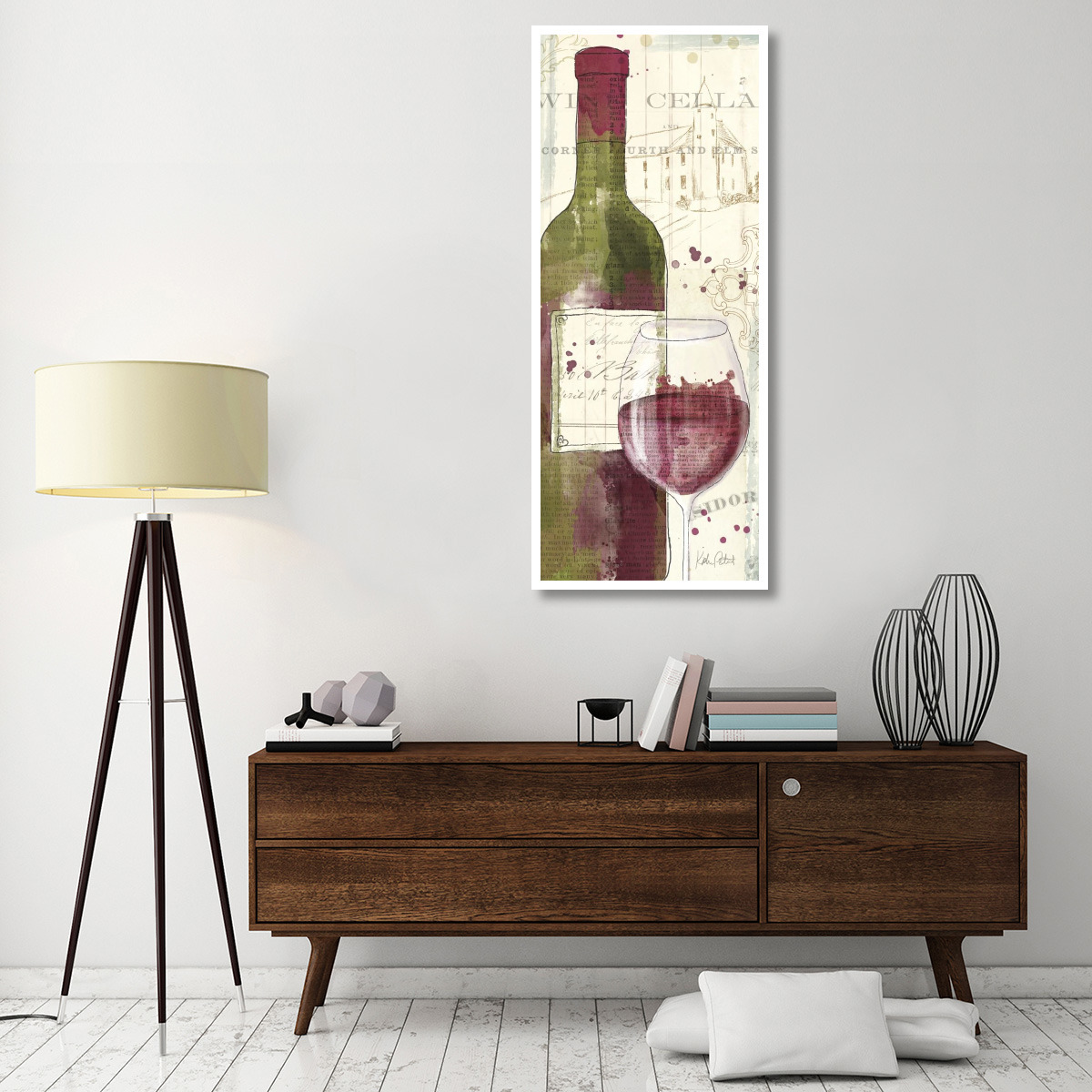 Chateau Winery IV -Paper Art-26&quotx62"