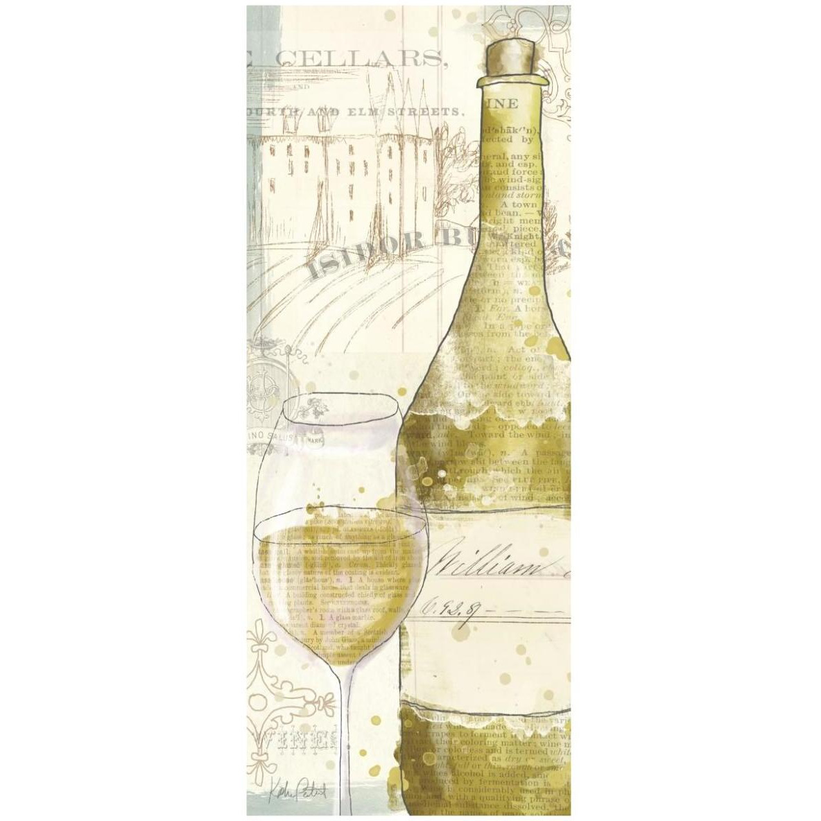 Chateau Winery V -Paper Art-32&quotx77"