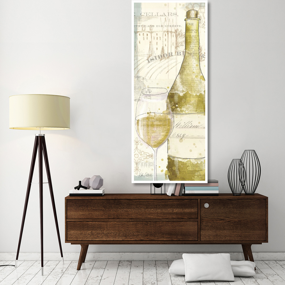 Chateau Winery V -Paper Art-32&quotx77"