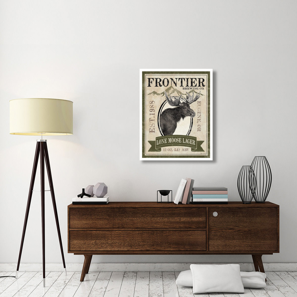 Frontier Brewing II -Paper Art-30&quotx37"