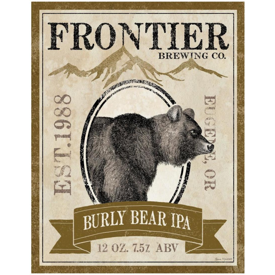 Frontier Brewing IV -Paper Art-18&quotx22"