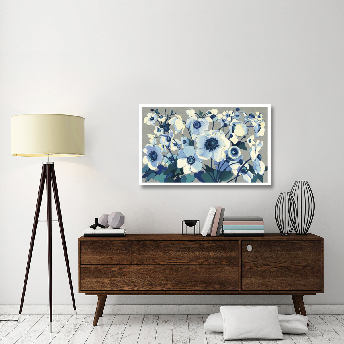 Anemones Japonaises I -Paper Art-46&quotx28.4"