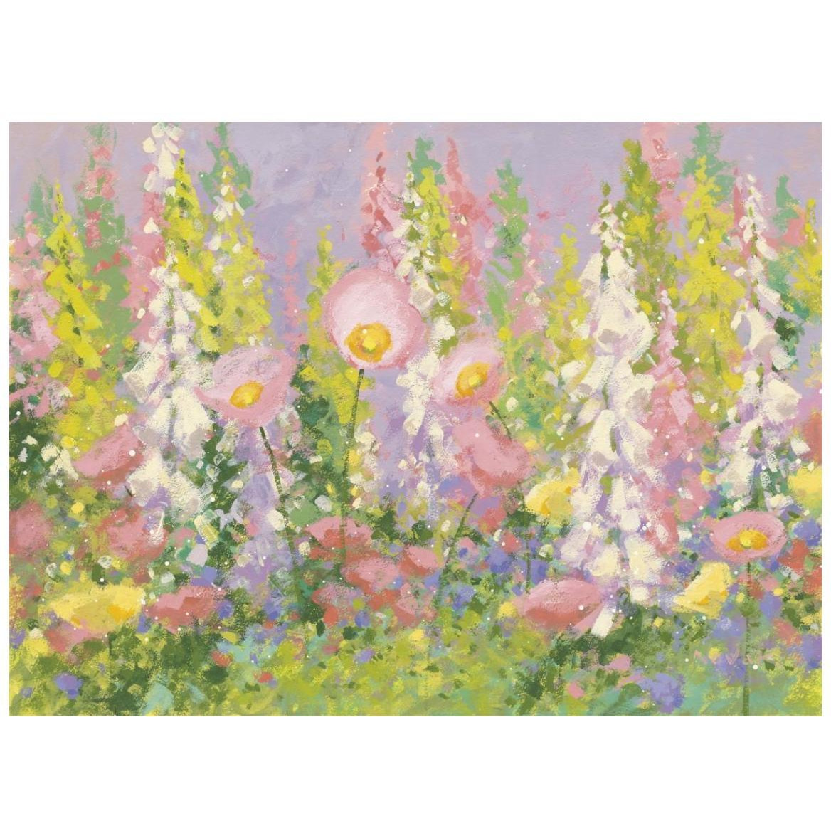 Garden Pastels I -Paper Art-42&quotx32"