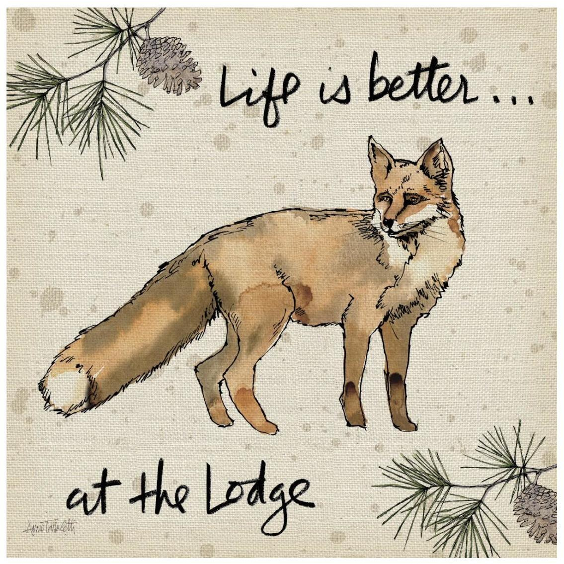 Lodge Life V -Paper Art-26&quotx26"