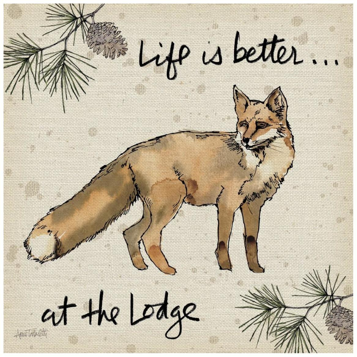 Lodge Life V -Paper Art-42&quotx42"